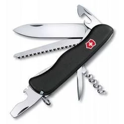 Нож перочинный Victorinox Forester 0.8363.3 111мм с фиксатором лезвия 12 функций черный - Victorinox
